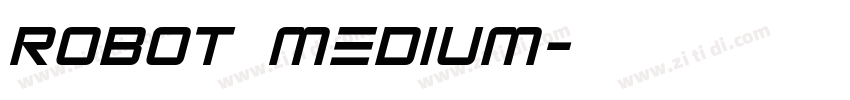 robot medium字体转换